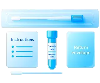 Personalized microbiome sample collection kit