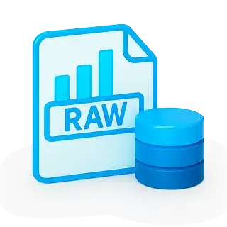 Microbiome raw data upload icon