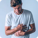 man with abdominal pain