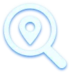 Search icon with location marker